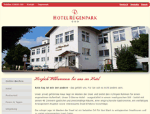 Tablet Screenshot of hotel-ruegenpark.de